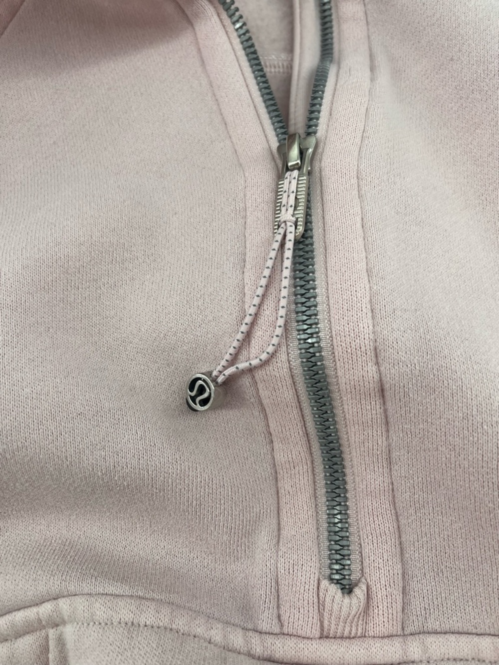 Lululemon Scuba Oversized Half-Zip Hoodie Size XS/S Light Pink - Picture 11 of 13